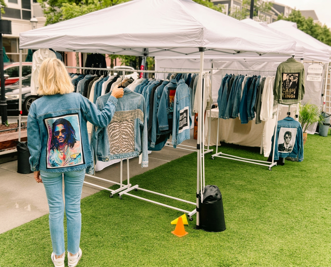 Lana Cooper Design vendor booth at Birkdale Village
